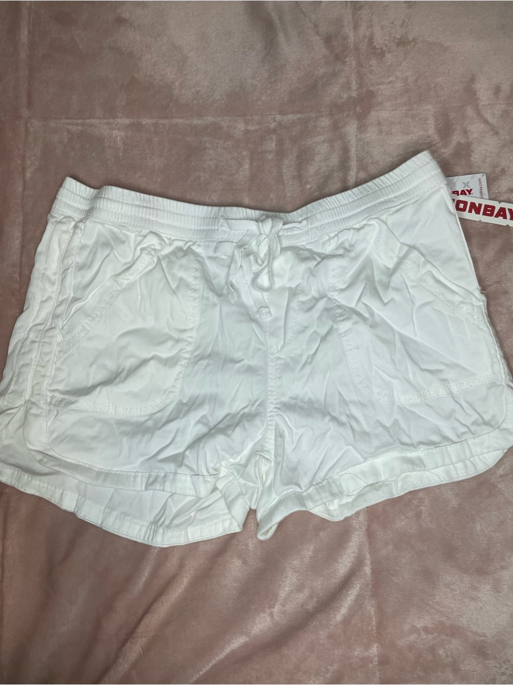 UNIONBAY White Women's Casual Drawstring Athletic Shorts